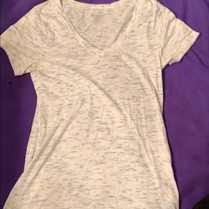 Blue and white v-shirt